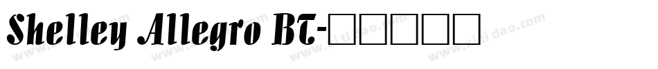 Shelley Allegro BT字体转换